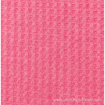 polyester rayon waffle jacquard knitting fabric